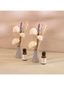 Ellementry - French Lavender Breathe Bloom Vase Diffuser Set