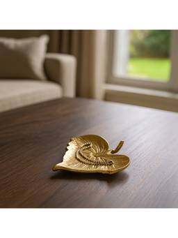Voncasa - Aluminium Golden Colour Decorative Platter