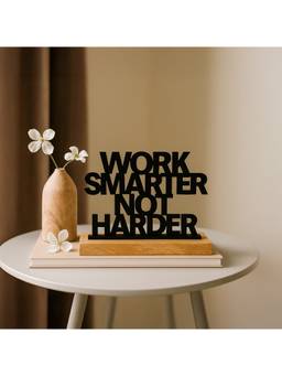 Voncasa - Iron Black Colour Motivational Inspirational Quote