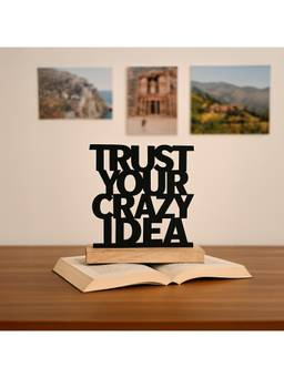 Voncasa - Iron Black Colour Motivational Inspirational Quote