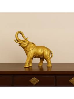 Voncasa - Aluminium Golden Colour Decorative Elephant