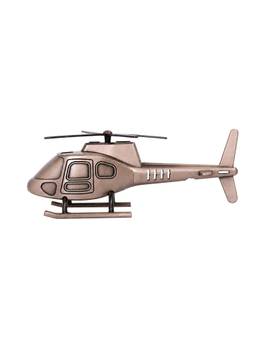 Golden Peacock - Antique Copper Metal Helicopter Showpiece