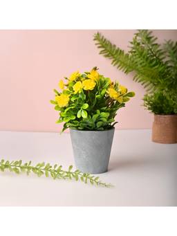 Voncasa - Plastic Green Artificial Plant With Pot