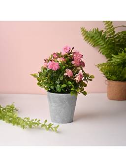 Voncasa - Plastic Pink Artificial Plant With Pot