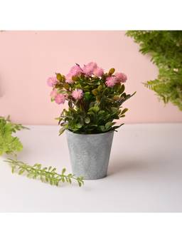 Voncasa - Plastic Green Artificial Flower With Pot