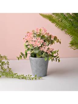 Voncasa - Plastic Green Artificial Flower With Pot