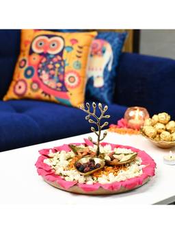 Voncasa - Aluminium Golden Colour Dry Fruit Stand