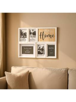 Voncasa - Plastic Off White Colour Photo Frame