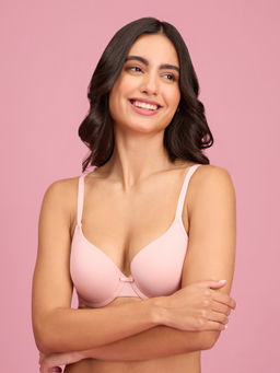 Nykd by Nykaa - Push Up Plunge Bra - Coral Blush NYB249