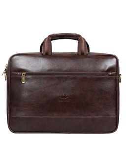 The Clownfish - Solid Dark Brown Messenger Bag with Detachable Strap