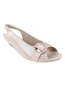 ROCIA - Regal By Beige Women Solid Peep Toe Sling Backs