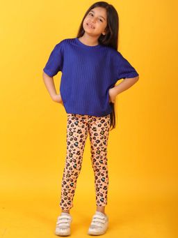 ANTHRILO - Poly Leopard T-Shirt with Leggings (Set of 2)