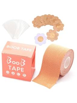 BRACHY - Boob Tape for Women - Push-Up Breast Lift and Shape Support Bra (Beige)