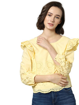 ONLY - Women Self Design Regular Fit Top