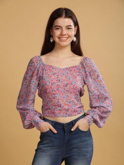 SILISOUL - Women'S Multi Floral Woven Top