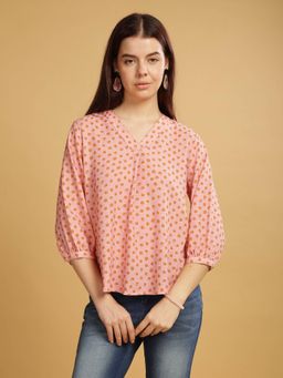 SILISOUL - Women'S Peach Solid Top
