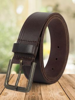 Cantabil - Men Casual Brown Solid Belt