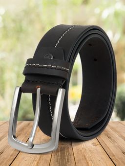 Cantabil - Men Casual Black Solid Belt