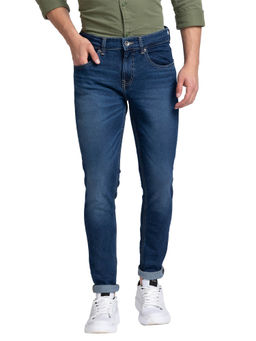 Spykar - Men Solid Slim Fit Navy Blue Jeans