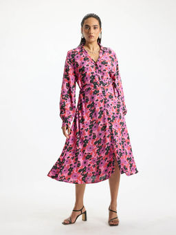Virgio - Zahra Viscose Button-Down Dress with Pockets