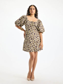 Virgio - Reeva Cotton Square-Neck Dress with Pockets