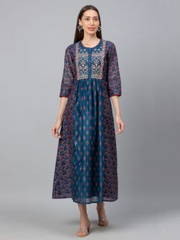 Globus - Indigo Printed Dress