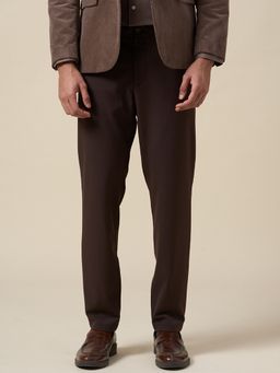 SELECTED HOMME - Men Brown Flex Slim Fit Pant