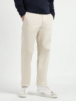 GANT - Men Off White Cotton Solid Pant