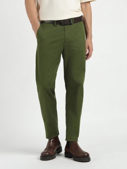 GANT - Men Green Cotton Solid Pant