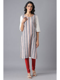 Aurelia - White Casual Kurta