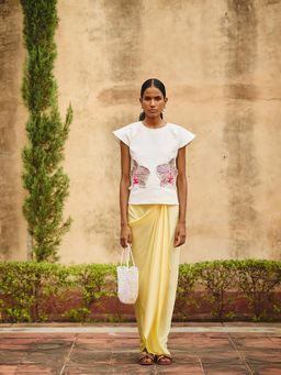 Maenaam - Ivory Navi Top