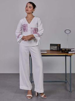 Maenaam - Ivory Hope Full Sleeve Top