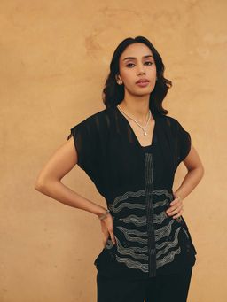 Maenaam - Black Marisa Top