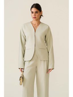 LABEL FROW - Green Sage Blazer