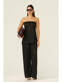 LABEL FROW - Black Clio Tube Top