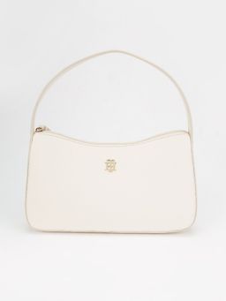 Tommy Hilfiger - Solid Beige Pu Handbag