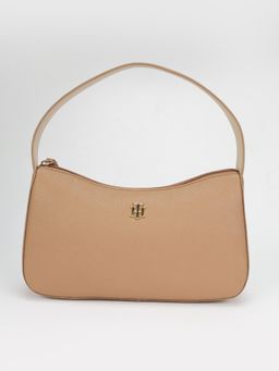 Tommy Hilfiger - Solid Beige Pu Handbag