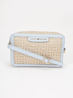 Tommy Hilfiger - Logo Beige Polyester Sling Bag