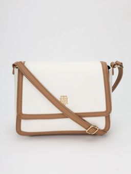 Tommy Hilfiger - Solid Brown Pu Sling Bag