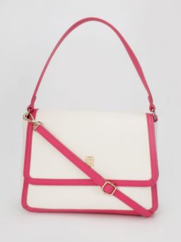 Tommy Hilfiger - Solid Pink Pu Handbag