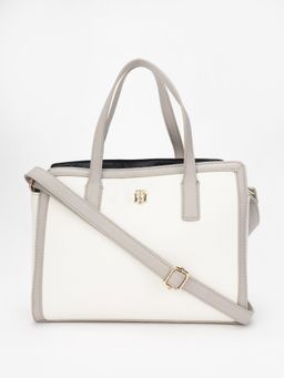 Tommy Hilfiger - Solid Beige Pu Handbag