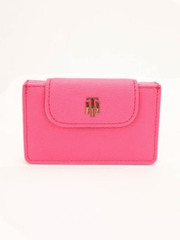 Tommy Hilfiger - Solid Pink Pu Stylised Wallet