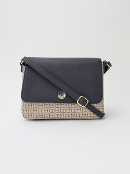 Tommy Hilfiger - Logo Beige Pvc Sling Bag