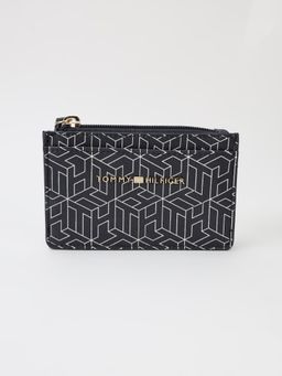 Tommy Hilfiger - Logo Blue Pu Zip-Around Wallet