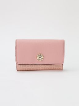 Tommy Hilfiger - Logo Pink Pvc Tri-Fold Wallet