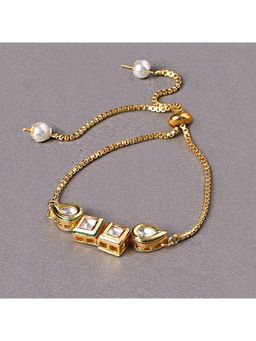 Yellow Chimes - Gold-Toned Bracelet