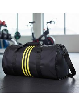 Strutt - Yellow Stripe Gym Duffle Bag (M)