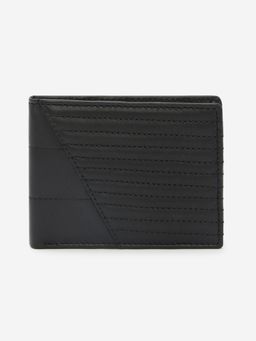 Spykar - Black Textured Leather Wallet