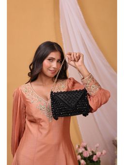 sugarcrush - Princess Black Hand Bag with Detachable Strap