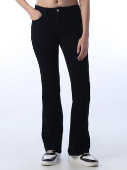 ONLY - Women Solid Straight Fit Black Jeans